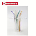 Standard Colorful Glass reusable Drinking Straw